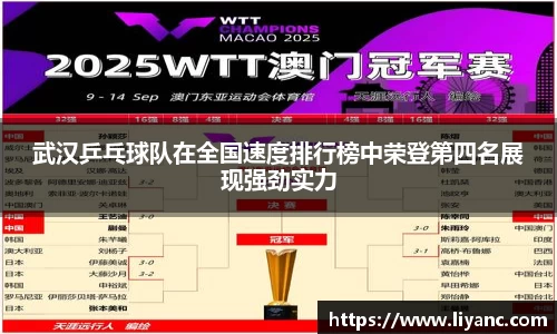 武汉乒乓球队在全国速度排行榜中荣登第四名展现强劲实力