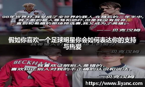 假如你喜欢一个足球明星你会如何表达你的支持与热爱